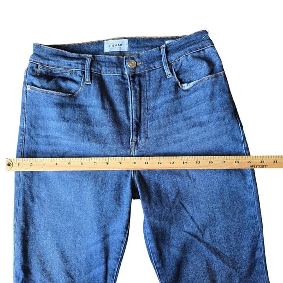 Frame Le High Straight y blue Casual Denim Women's Jeans. Size 31 - Picture 6 of 9